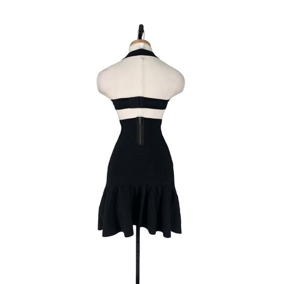 Guess Sweater Mirage Cut Out Bandage Black Dress W41K0IZ0HR0 NWT $138 XS - Picture 5 of 11